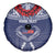 Personalized Talofa Samoa Spare Tire Cover Ulafala With Toa Nifo'oti - Blue