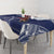 Personalized Talofa Samoa Tablecloth Ulafala With Toa Nifo'oti - Blue