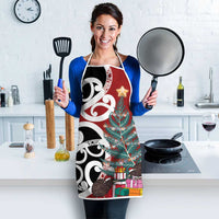 New Zealand Silver Fern Christmas Tree Apron Meri Kirihimete - Polynesian Pride