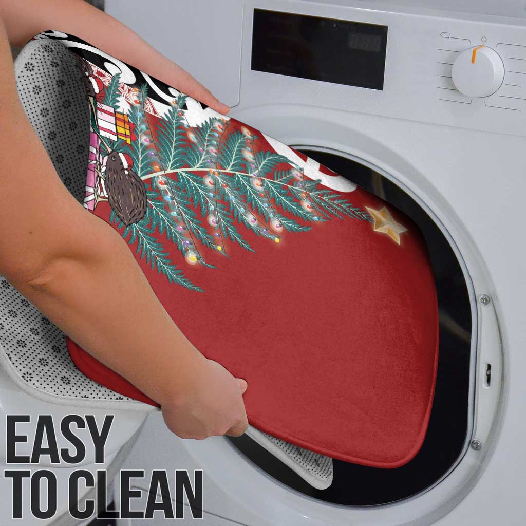 New Zealand Silver Fern Christmas Tree Bathroom Set Meri Kirihimete - Polynesian Pride