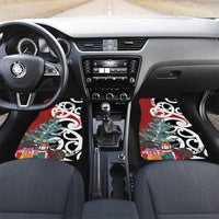 New Zealand Silver Fern Christmas Tree Car Mats Meri Kirihimete - Polynesian Pride