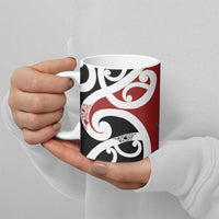 New Zealand Silver Fern Christmas Tree Ceramic Mug Meri Kirihimete - Polynesian Pride