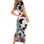 New Zealand Silver Fern Christmas Tree Short Sleeve Bodycon Dress Meri Kirihimete - Polynesian Pride