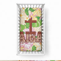 Samoa AIGA Floral Theme Baby Bed Cover Always In God's Arms LT7 28 × 52 in Multicolor - Polynesian Pride