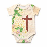 Samoa AIGA Floral Theme Baby Onesie Always In God's Arms LT7 Multicolor - Polynesian Pride