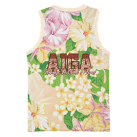 Samoa AIGA Floral Theme Basketball Jersey Always In God's Arms LT7 - Polynesian Pride