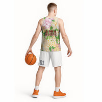 Samoa AIGA Floral Theme Basketball Jersey Always In God's Arms LT7 - Polynesian Pride