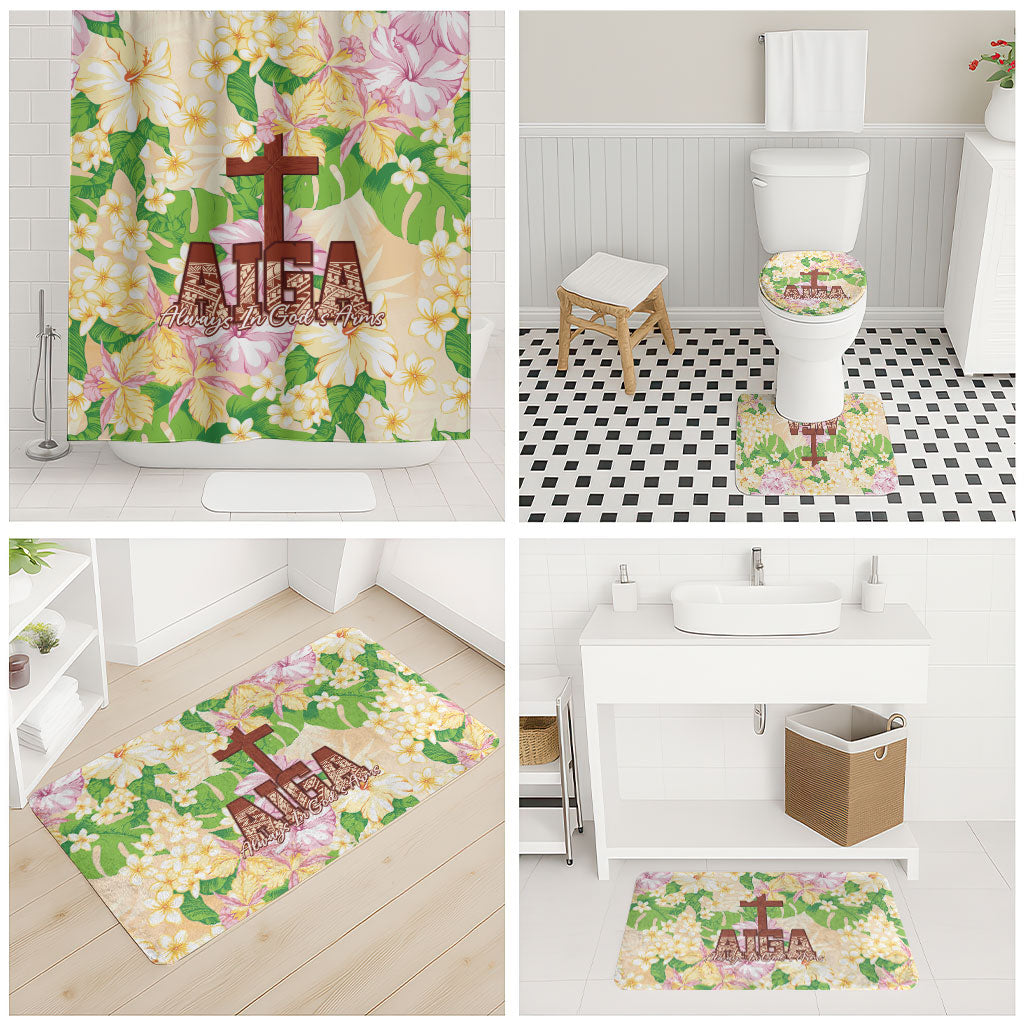 Samoa AIGA Floral Theme Bathroom Set Always In God's Arms