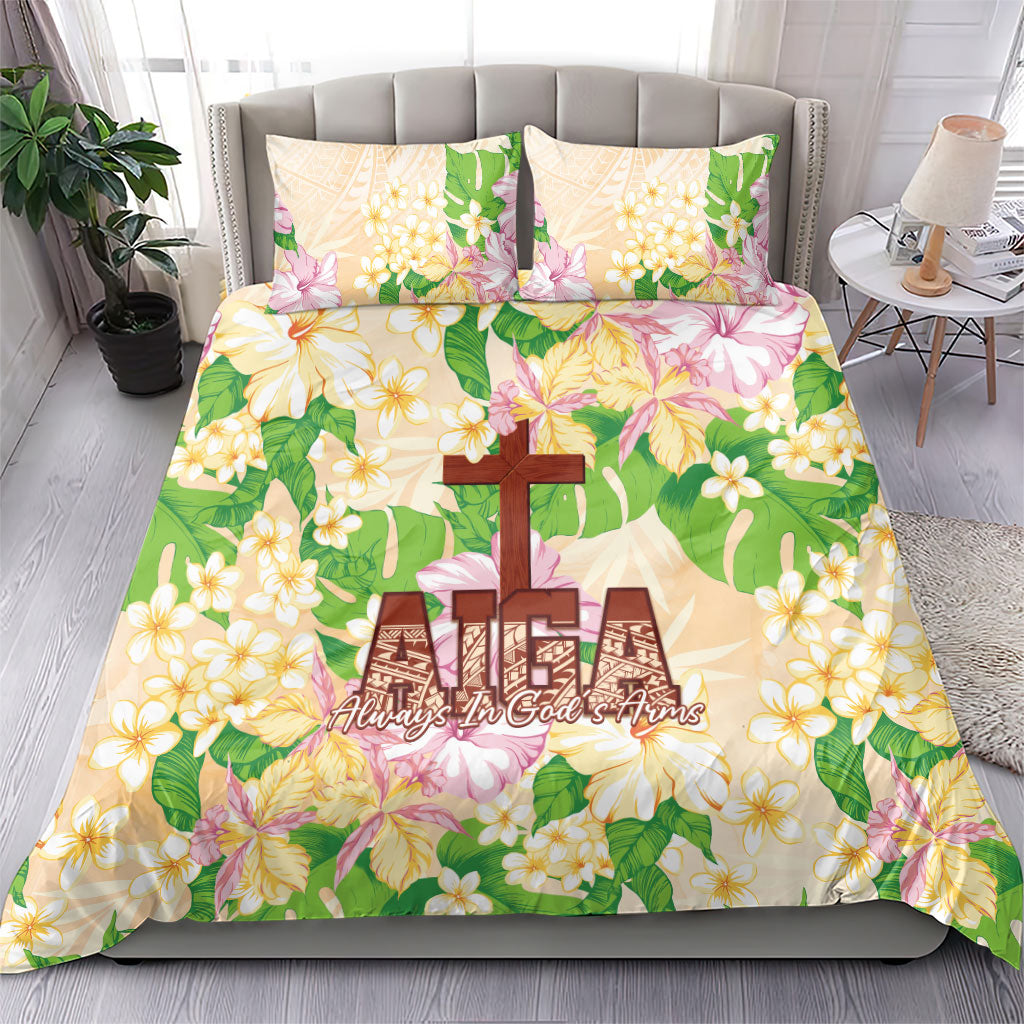 Samoa AIGA Floral Theme Bedding Set Always In God's Arms