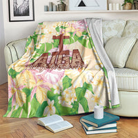 Samoa AIGA Floral Theme Blanket Always In God's Arms