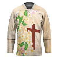 Samoa AIGA Floral Theme Hockey Jersey Always In God's Arms LT7 Unisex Multicolor - Polynesian Pride