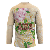 Samoa AIGA Floral Theme Hockey Jersey Always In God's Arms LT7 - Polynesian Pride