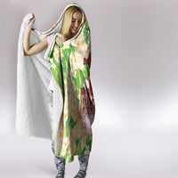 Samoa AIGA Floral Theme Hooded Blanket Always In God's Arms LT7 - Polynesian Pride