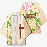 Samoa AIGA Floral Theme Kimono Always In God's Arms