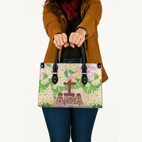 Samoa AIGA Floral Theme Leather Bag Always In God's Arms