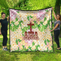 Samoa AIGA Floral Theme Quilt Always In God's Arms