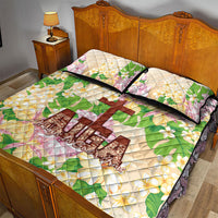 Samoa AIGA Floral Theme Quilt Bed Set Always In God's Arms