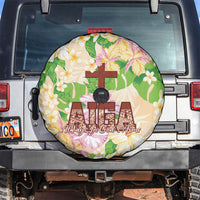 Samoa AIGA Floral Theme Spare Tire Cover Always In God's Arms