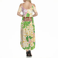 Samoa AIGA Floral Theme Summer Maxi Dress Always In God's Arms LT7 - Polynesian Pride