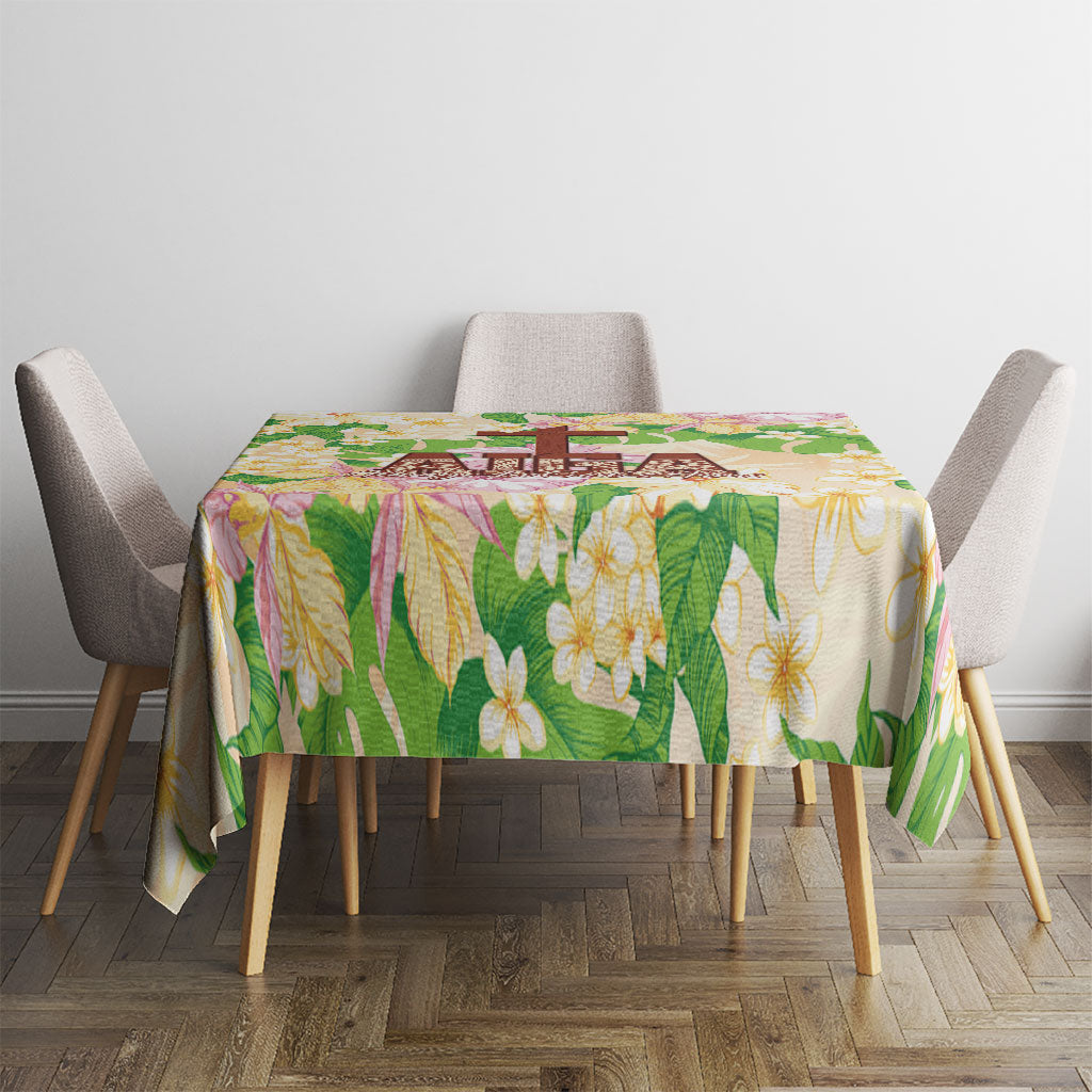 Samoa AIGA Floral Theme Tablecloth Always In God's Arms