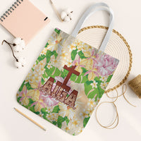 Samoa AIGA Floral Theme Tote Bag Always In God's Arms LT7 White Strap One Size Multicolor - Polynesian Pride