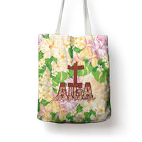 Samoa AIGA Floral Theme Tote Bag Always In God's Arms LT7 - Polynesian Pride