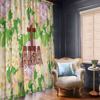 Samoa AIGA Floral Theme Window Curtain Always In God's Arms
