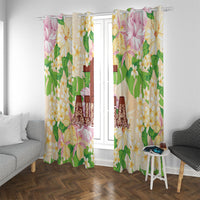 Samoa AIGA Floral Theme Window Curtain Always In God's Arms