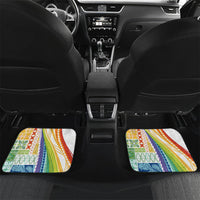 Pasifika Samoa Siapo Malu Tattoo Inspired Car Mats Fa'afafine Rainbow Theme