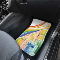 Pasifika Samoa Siapo Malu Tattoo Inspired Car Mats Fa'afafine Rainbow Theme
