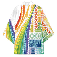 Pasifika Samoa Siapo Malu Tattoo Inspired Kimono Fa'afafine Rainbow Theme