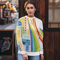 Pasifika Samoa Siapo Malu Tattoo Inspired Ugly Christmas Sweater Fa'afafine Rainbow Theme