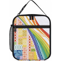 Pasifika Samoa Siapo Malu Tattoo Inspired Lunch Bag Fa'afafine Rainbow Theme