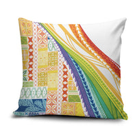 Pasifika Samoa Siapo Malu Tattoo Inspired Pillow Cover Fa'afafine Rainbow Theme LT7 Multicolor - Polynesian Pride