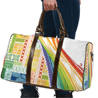 Pasifika Samoa Siapo Malu Tattoo Inspired Travel Bag Fa'afafine Rainbow Theme LT7 - Polynesian Pride