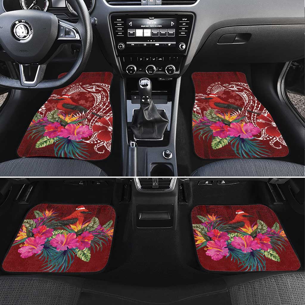 Personalized Samoa Meri Krisimasi Car Mats Segasegamau'u Mix Siapo