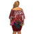 Personalized Samoa Meri Krisimasi Family Matching Off Shoulder Short Dress and Hawaiian Shirt Segasegamau'u Mix Siapo