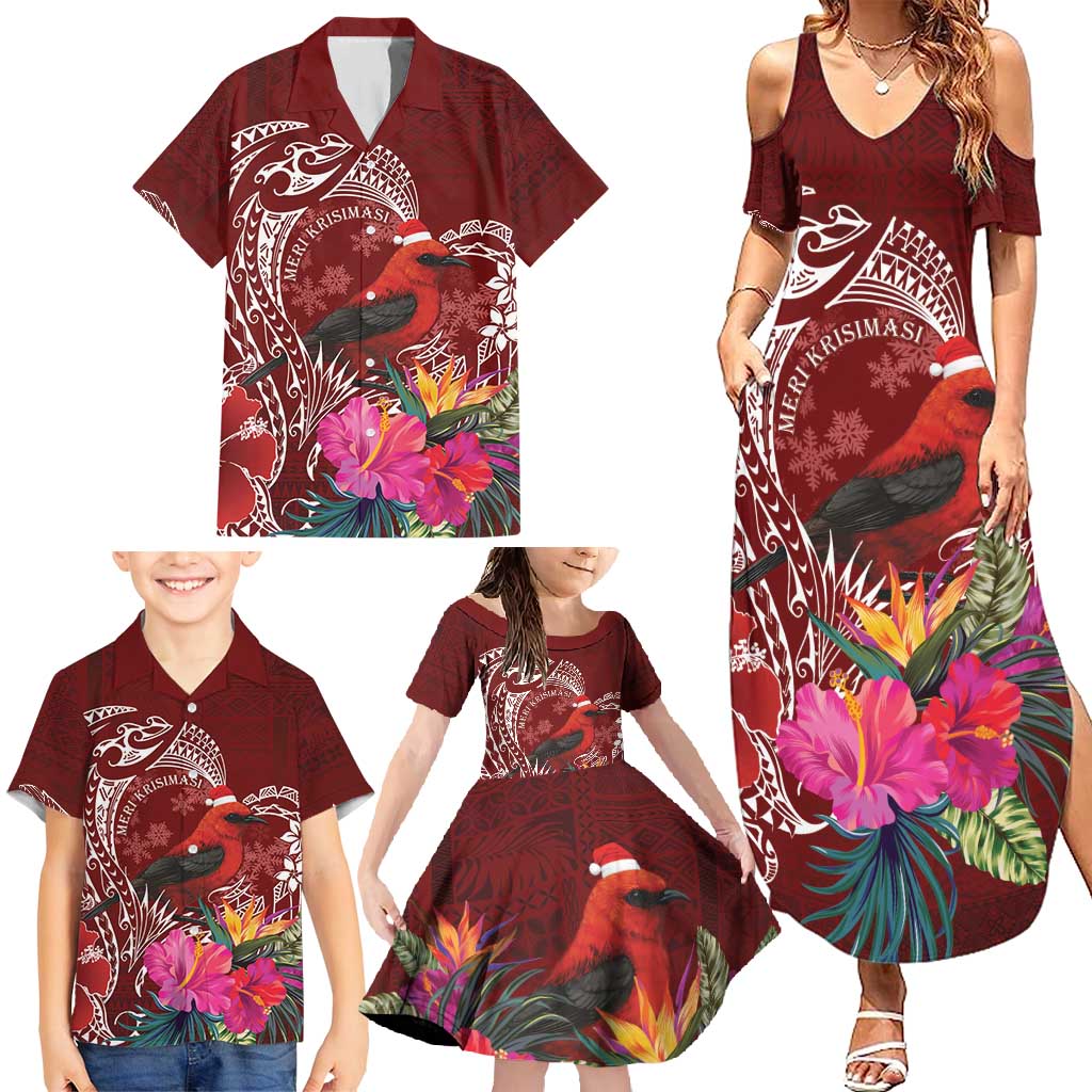 Personalized Samoa Meri Krisimasi Family Matching Summer Maxi Dress and Hawaiian Shirt Segasegamau'u Mix Siapo