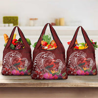 Personalized Samoa Meri Krisimasi Grocery Bag Segasegamau'u Mix Siapo