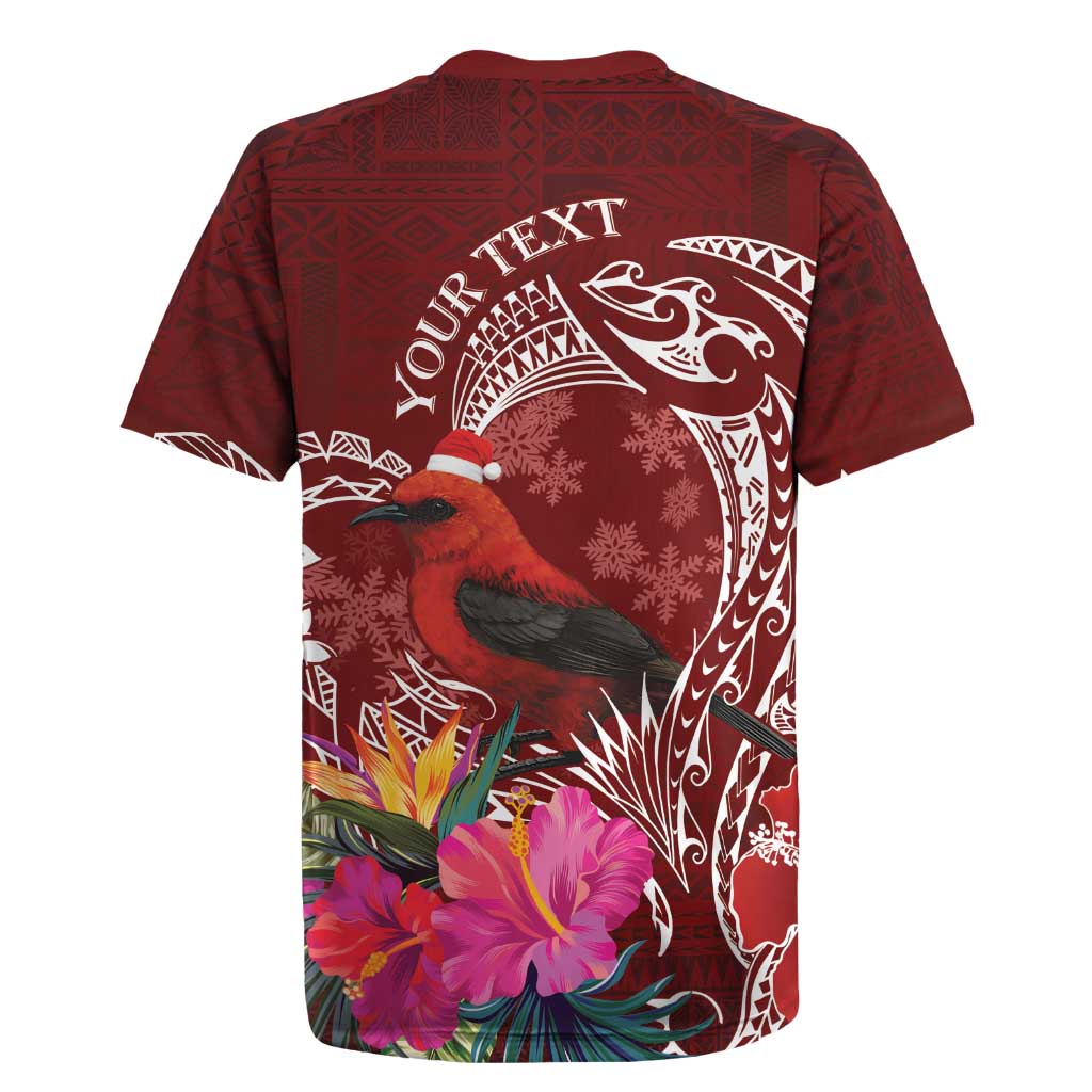 Personalized Samoa Meri Krisimasi Rugby Jersey Segasegamau'u Mix Siapo