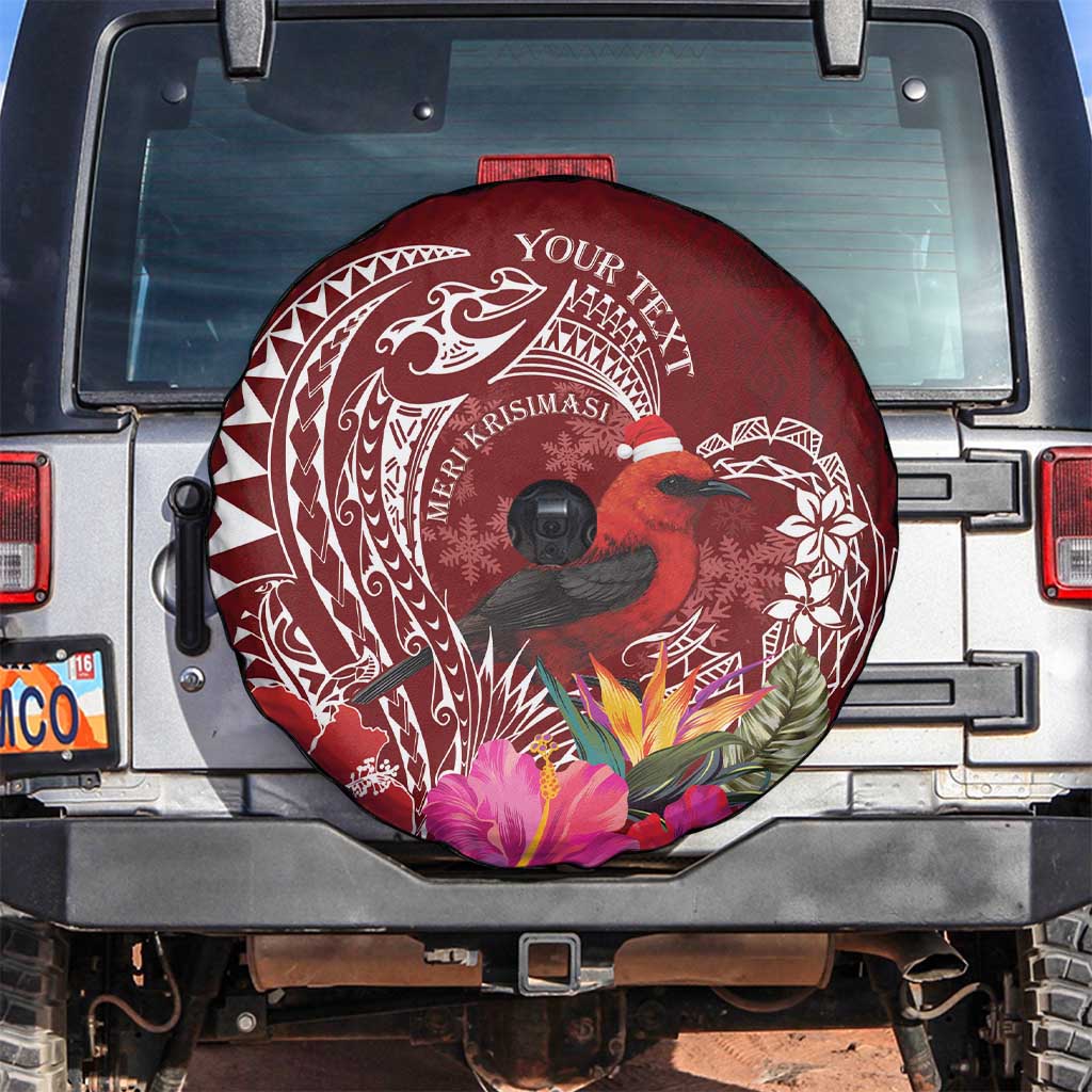 Personalized Samoa Meri Krisimasi Spare Tire Cover Segasegamau'u Mix Siapo