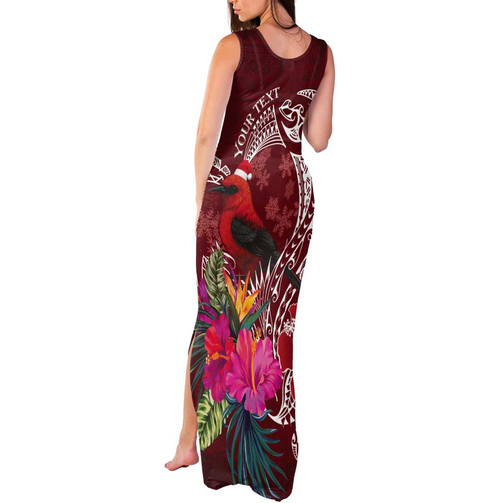 Personalized Samoa Meri Krisimasi Tank Maxi Dress Segasegamau'u Mix Siapo