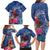 Personalized Samoa Christmas Family Matching Long Sleeve Bodycon Dress and Hawaiian Shirt Cardinal Honeyeater Mix Siapo