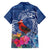 Personalized Samoa Christmas Family Matching Long Sleeve Bodycon Dress and Hawaiian Shirt Cardinal Honeyeater Mix Siapo