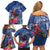 Personalized Samoa Christmas Family Matching Off Shoulder Short Dress and Hawaiian Shirt Cardinal Honeyeater Mix Siapo