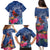 Personalized Samoa Christmas Family Matching Puletasi and Hawaiian Shirt Cardinal Honeyeater Mix Siapo