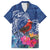 Personalized Samoa Christmas Family Matching Puletasi and Hawaiian Shirt Cardinal Honeyeater Mix Siapo