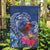 Personalized Samoa Christmas Garden Flag Cardinal Honeyeater Mix Siapo