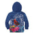 Personalized Samoa Christmas Kid Hoodie Cardinal Honeyeater Mix Siapo