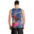 Personalized Samoa Christmas Men Tank Top Cardinal Honeyeater Mix Siapo